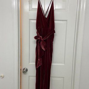 Express Velvet Strappy Size 10 Jumpsuit